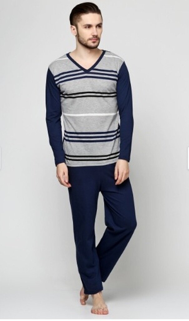 

Пижама мужская SILK&BLUE  темно-синий 6129-1, Пижама мужская SILK&BLUE L темно-синий 6129-1
