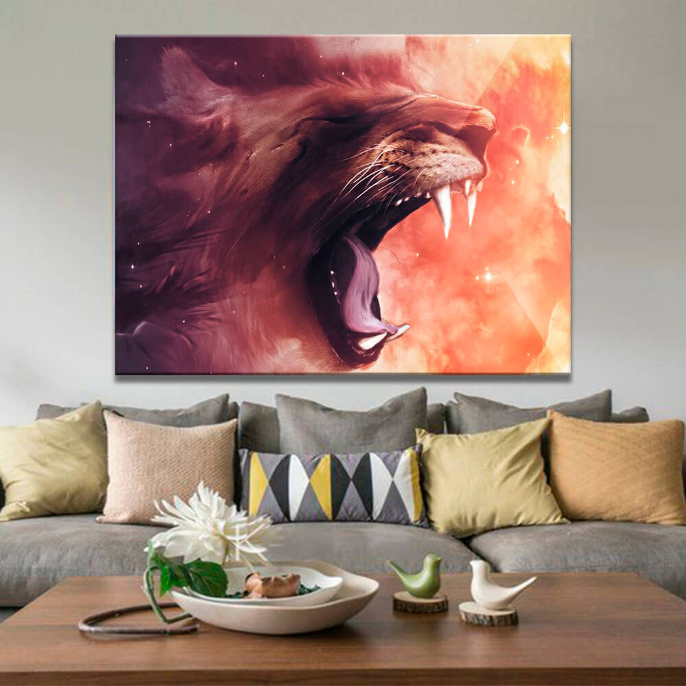 

Картина на холсте Животные Lion King 90х120 см.