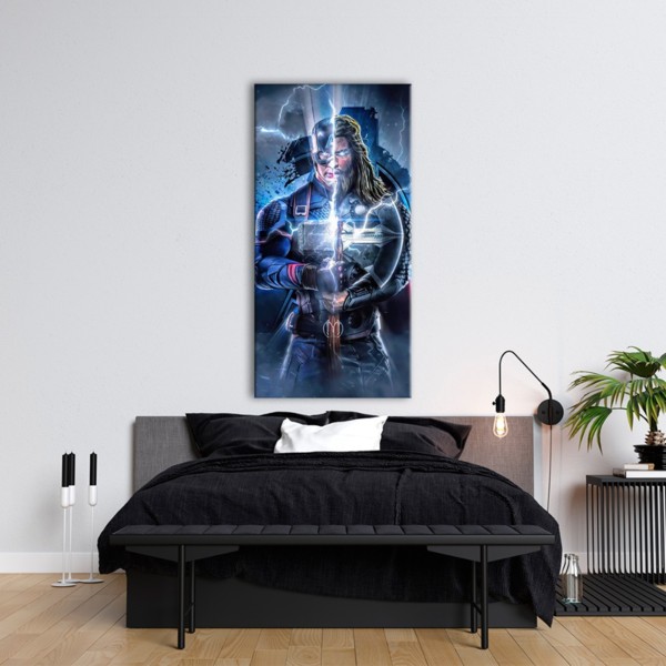 

Картина на холсте Фильмы/сериалы Thor and Captain America 70х140 см.