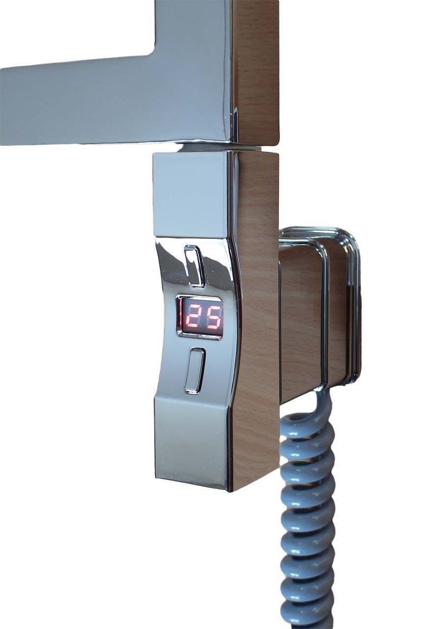 

Электрический тэн у полотенцесушитель Heatpol H+E K 30x30 с регулятором, хром (chrome) 300 Вт