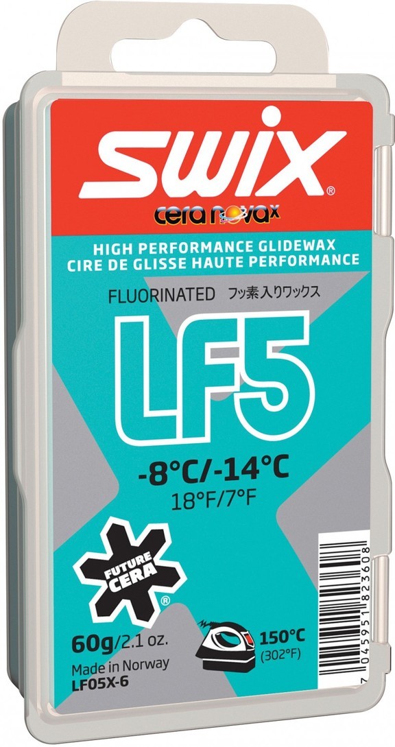 

Низкофтористый парафин Swix, LF5X Turquoise, 60g