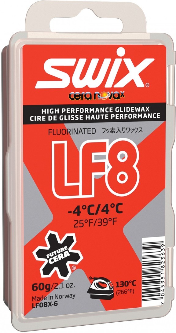 

Низкофтористый парафин Swix, LF8X Red, 60g