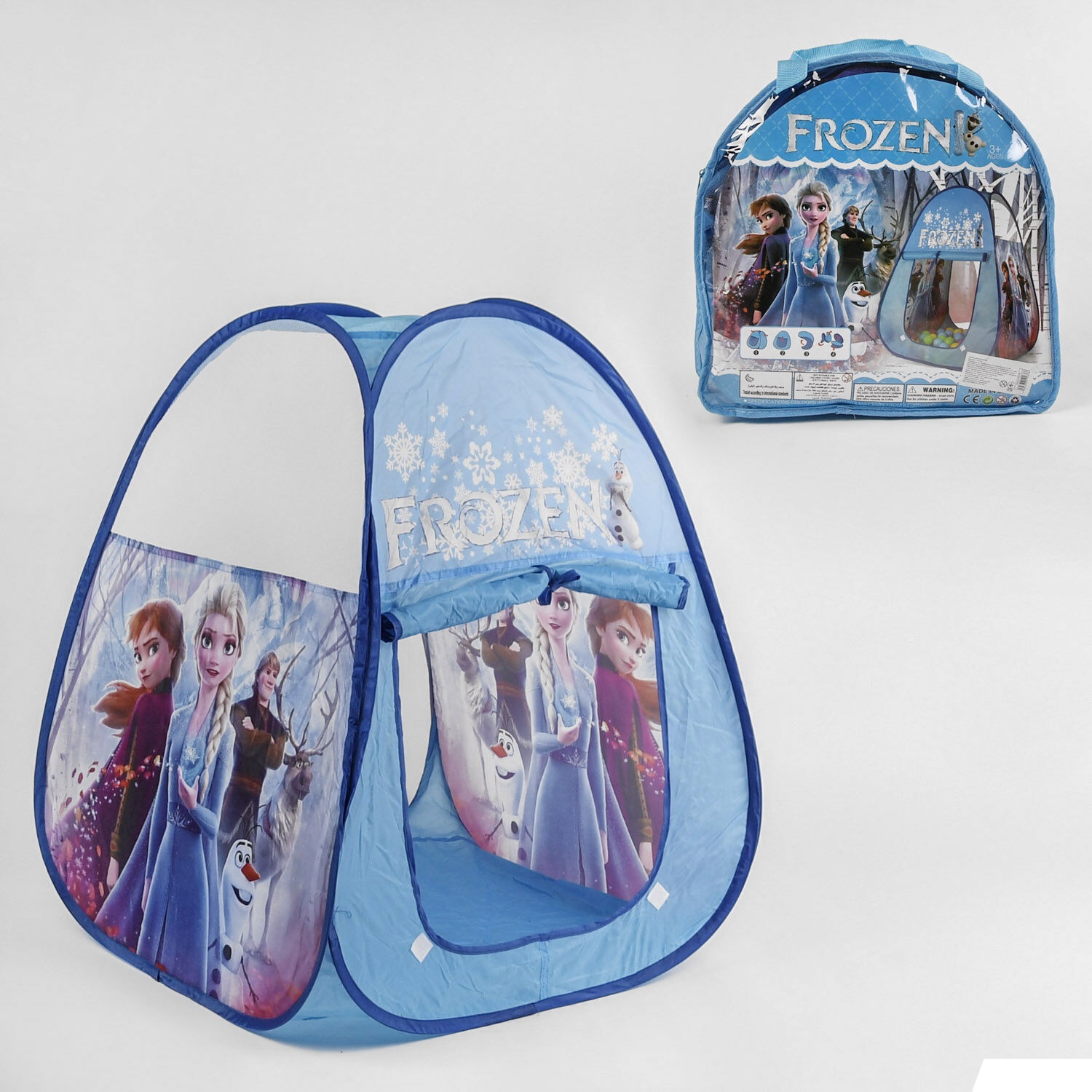 

Игровая Палатка для девочки 888-038 (БФ/2) "Frozen",Фрозен,размер 61х61х81 см, в сумке, Голубой