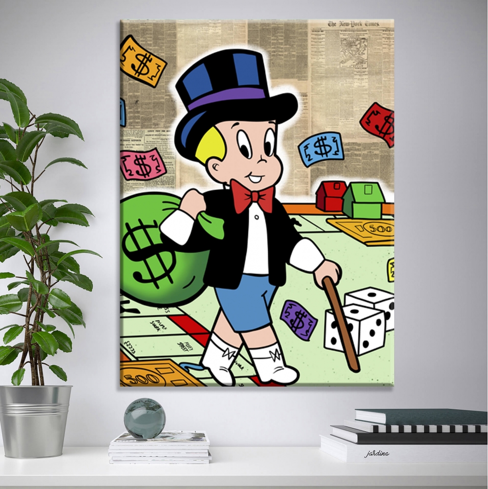 

Картина на холсте Деньги Richie Rich 45х60 см.