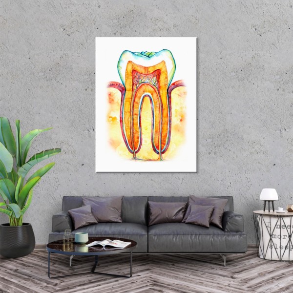 

Картина на холсте Стоматология Inside The Tooth 50х65 см.