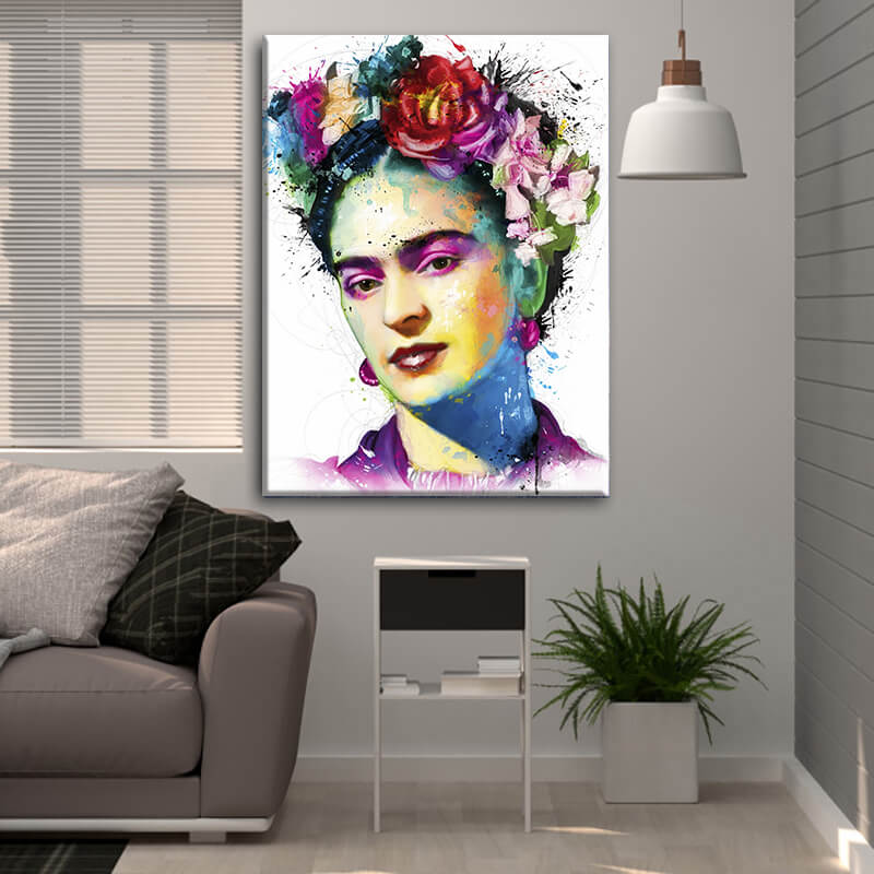 

Картина на холсте Личности Frida Khalo 75х100 см.
