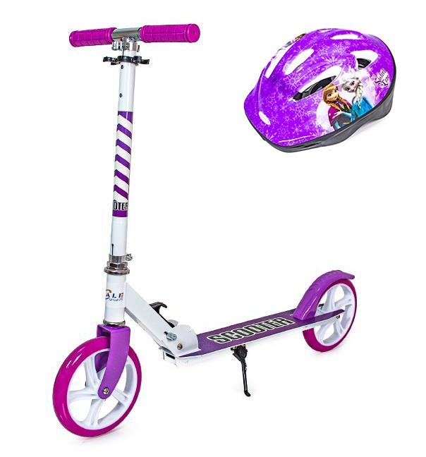 

Детский самокат двухколесный Scale Sports с шлемом 460 Фиолетовый цвет