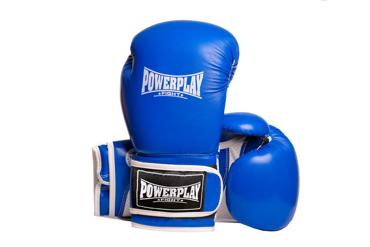 

Боксерские перчатки PowerPlay 3019 синие 8 унций