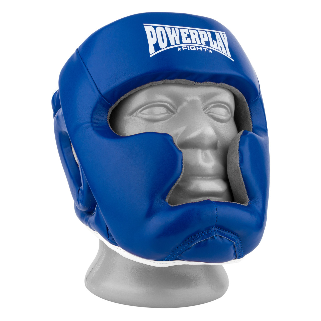 

Боксерский шлем тренировочный PowerPlay 3068 PU Amara Сине-белый S
