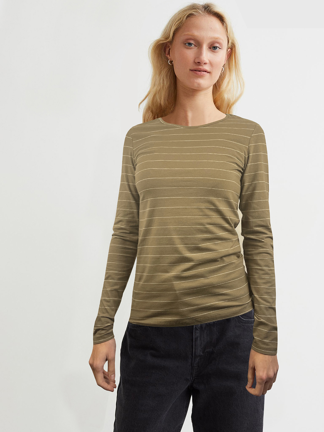 

Лонгслив H&M 768931b47  Хаки, Лонгслив H&M 768931b47 S Хаки