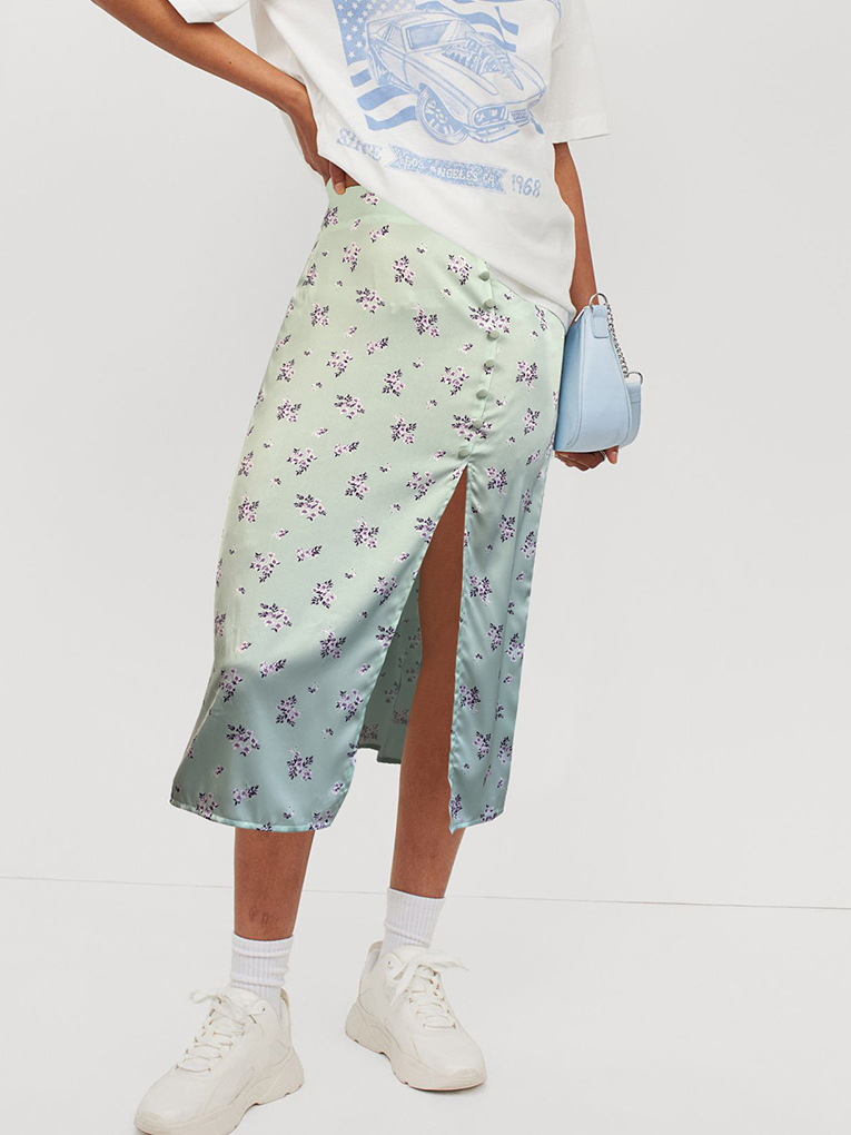 

Юбка H&M 701121b47  Мятная, Юбка H&M 701121b47 38 Мятная