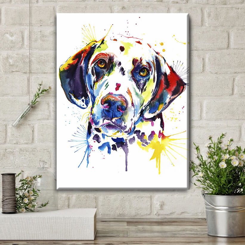 

Картина на холсте Животные Watercolor Dolmatian 50х65 см.