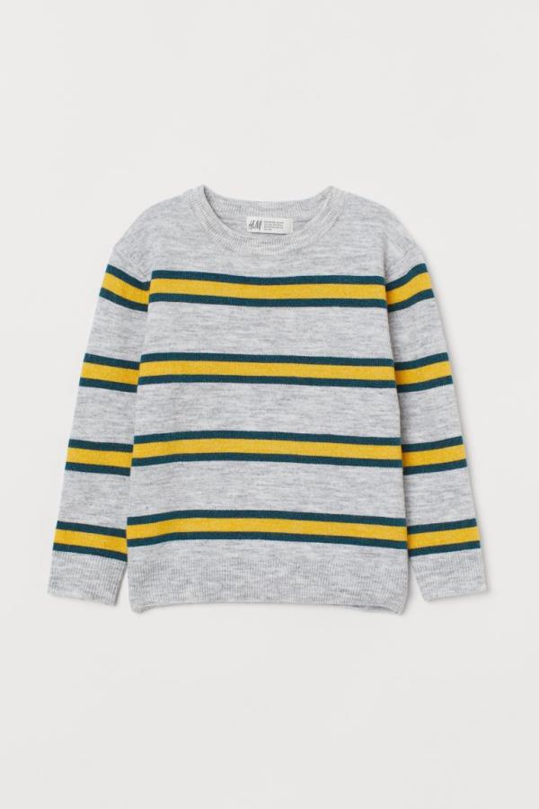 

Светр H&M х4340 сірий, смужка 98-104