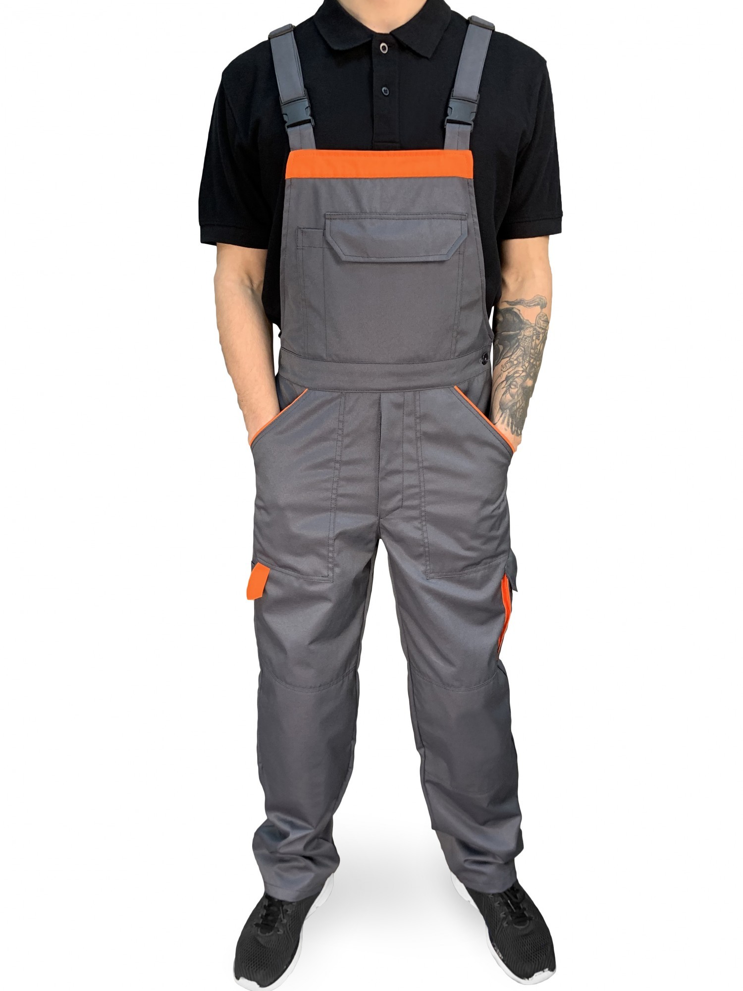 

Полукомбинезон рабочий Eva Trade PRO - серо-оранжевый, рост 5-6 (182-188, Полукомбинезон рабочий Eva Trade PRO 48-50 серо-оранжевый, рост 5-6 (182-188)