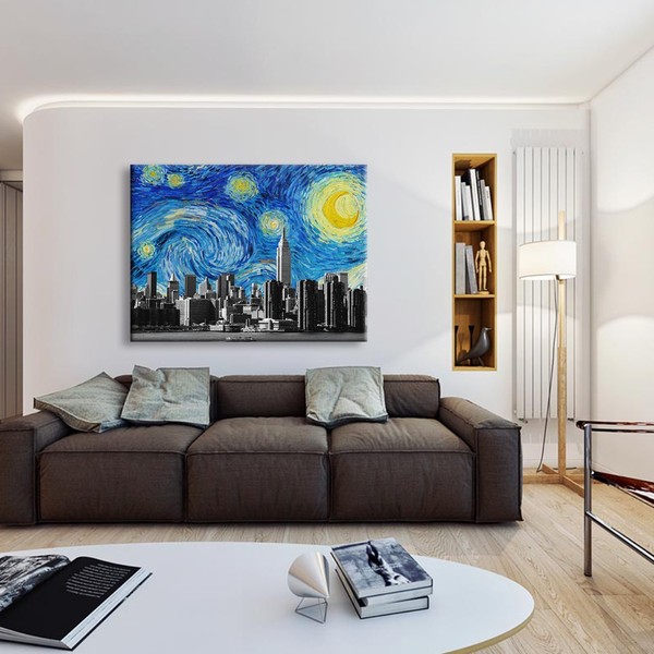 

Картина на холсте Урбан Арт Starry New York 75х100 см.