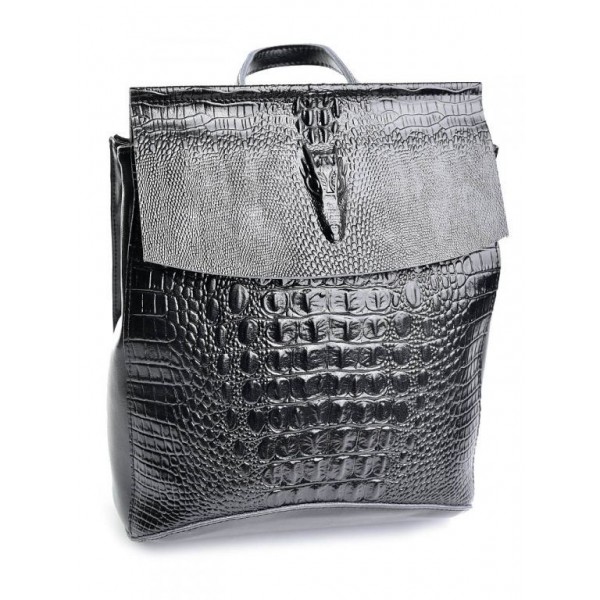 

Рюкзак натуральная кожа Parse №8504-7 Черный