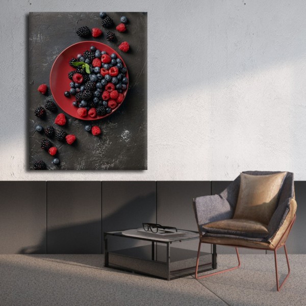 

Картина на холсте Для дома Wild Berries 90х120 см.