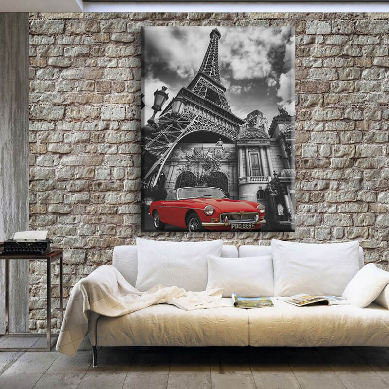 

Картина на холсте Для дома Paris Red 50х65 см.