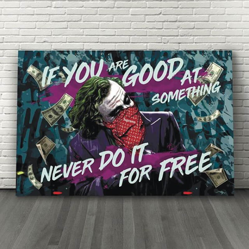 

Картина на холсте Деньги Joker 90х120 см.