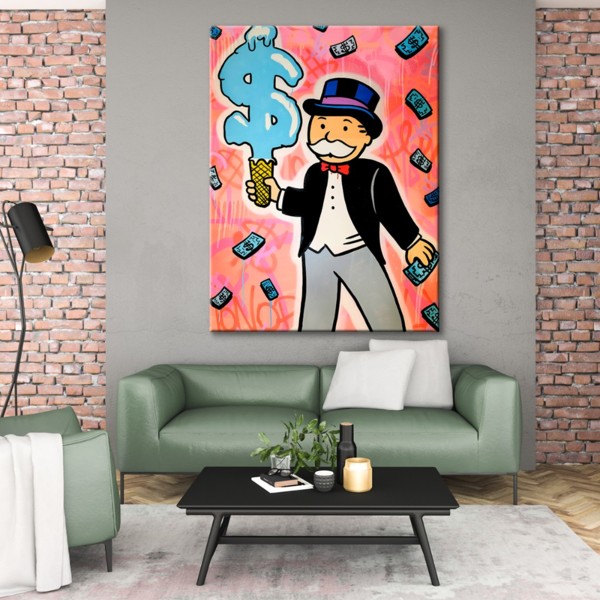

Картина на холсте Деньги Colored Monopoly 50х65 см.