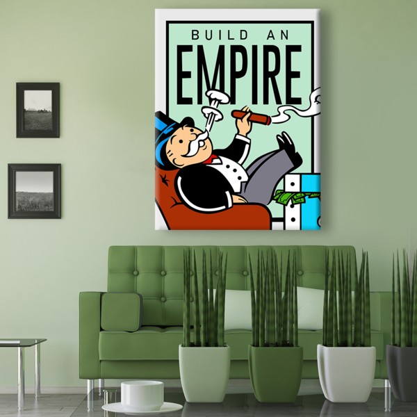 

Картина на холсте Деньги Build an Empire 50х65 см.