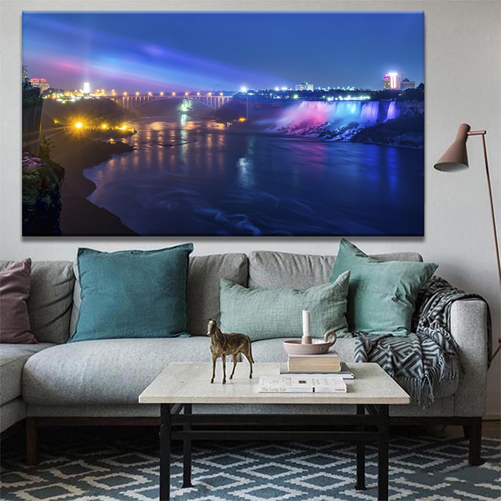 

Картина на холсте Путешествия Blue Bridge 50х100 см.