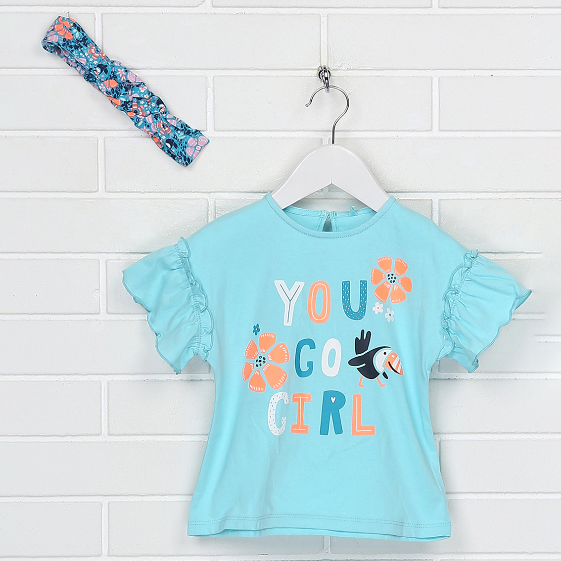 

Костюм (футболка + повязка) C&A ca03400048 68 см Бирюзовый