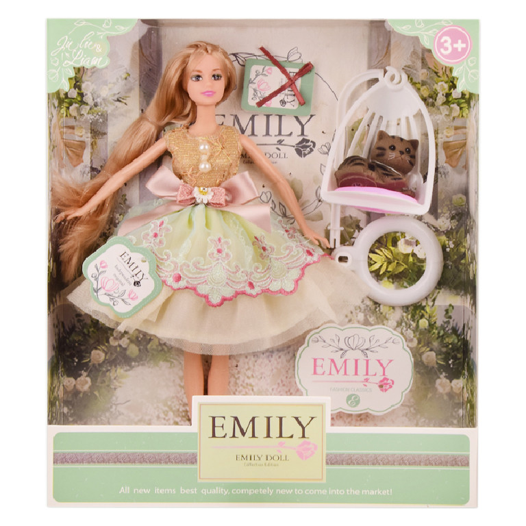

Детская кукла "Emily" QJ088C с аксессуарами, 29 см