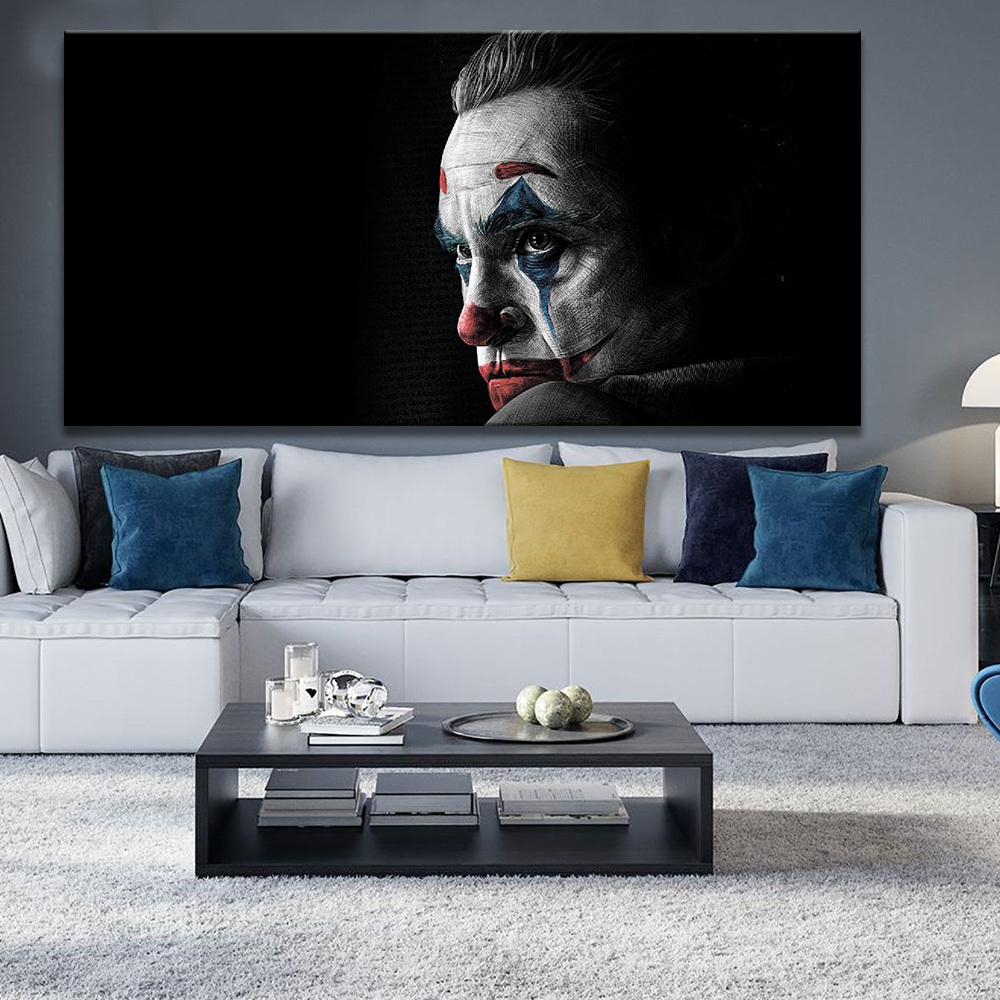 

Картина на холсте Фильмы/сериалы Joker Black 60х120 см.