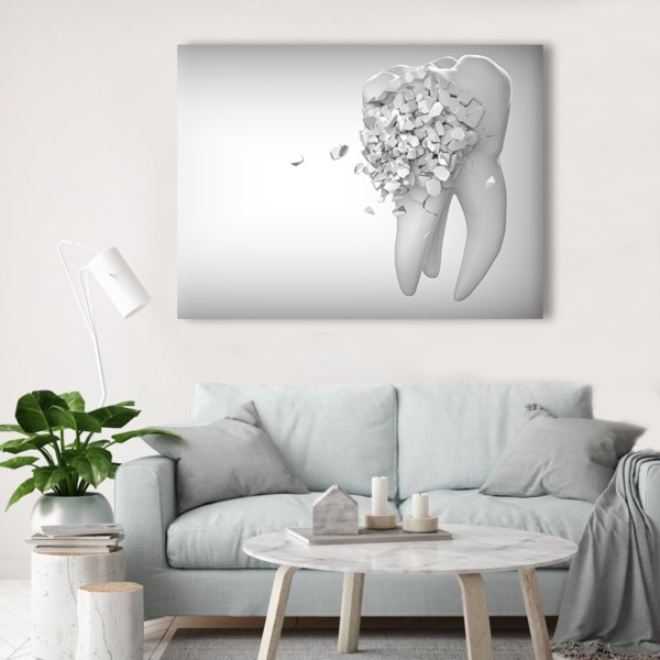 

Картина на холсте Стоматология Broken tooth 75х100 см.