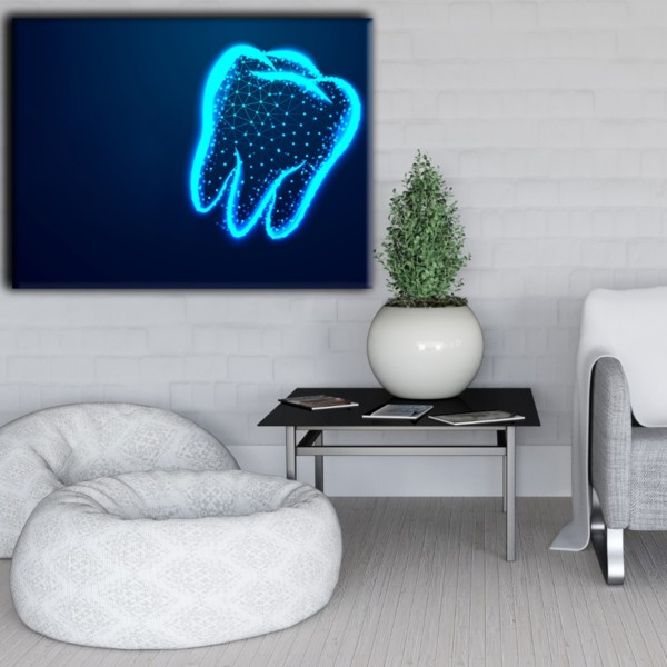 

Картина на холсте Стоматология Tooth 90х120 см.