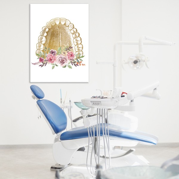 

Картина на холсте Стоматология Flower Jaw 90х120 см.