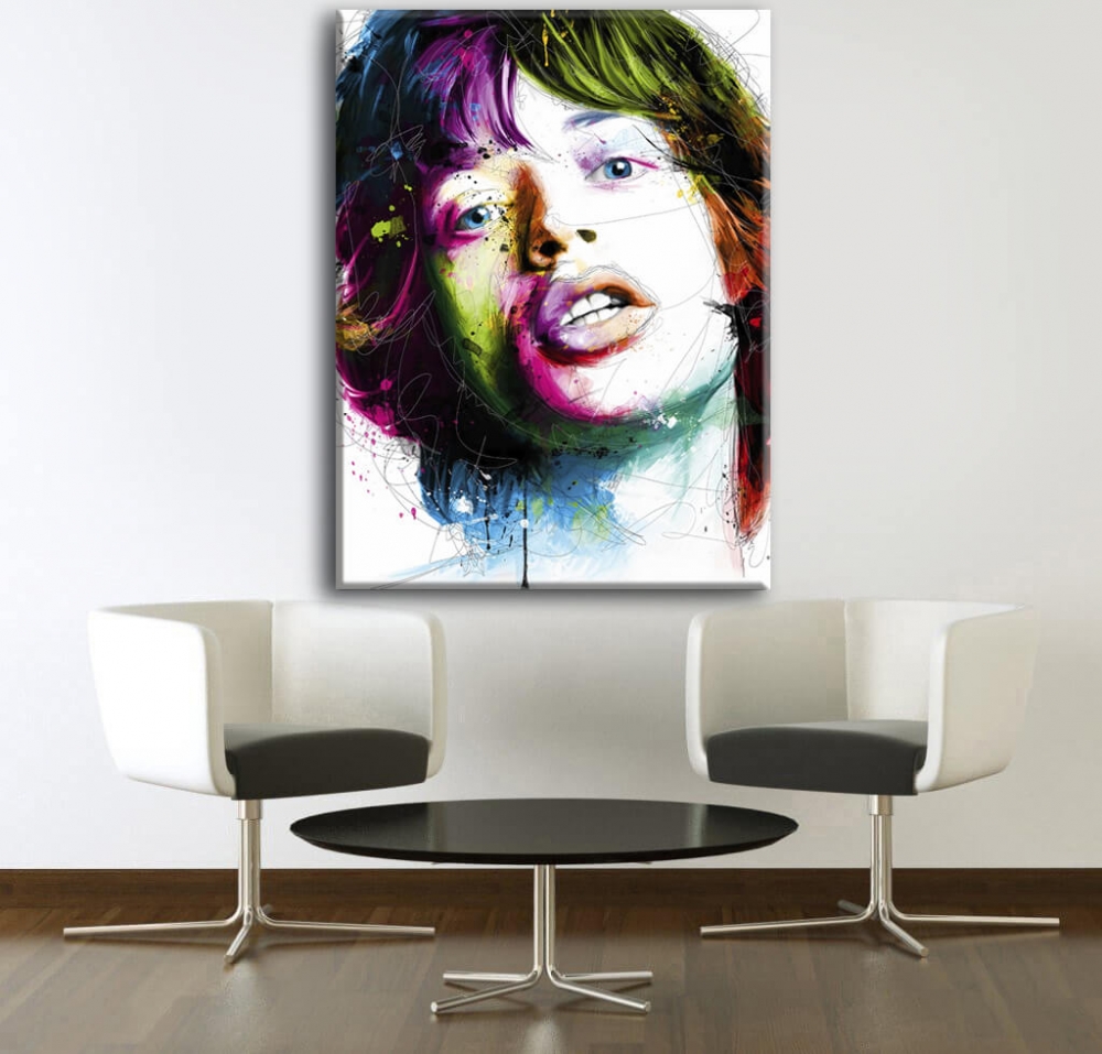 

Картина на холсте Личности Mick Jagger 75х100 см.
