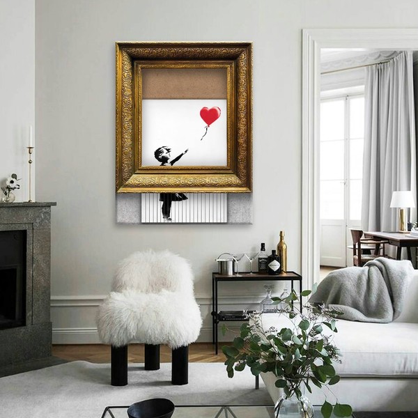 

Картина на холсте Искусство Banksy Balloon 75х100 см.