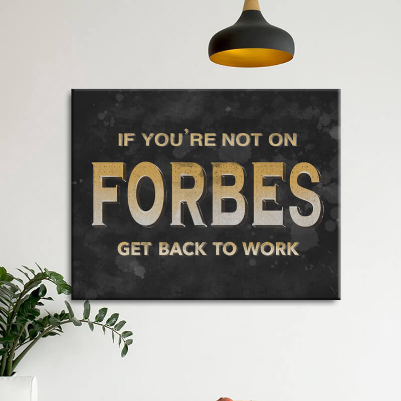 

Картина на холсте Мотивация Forbes 50х65 см.