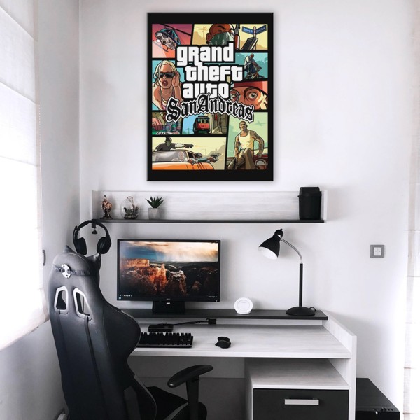 

Картина на холсте Игры GTA San Andreas 75х100 см.