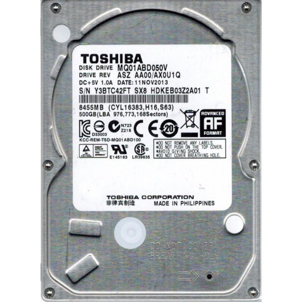

Жесткий диск Toshiba 2.5" SATA 500GB MQ1ABD050V