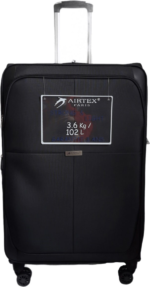 

Чемодан на 4 колесах Airtex 826 Большой Черный (At00043)