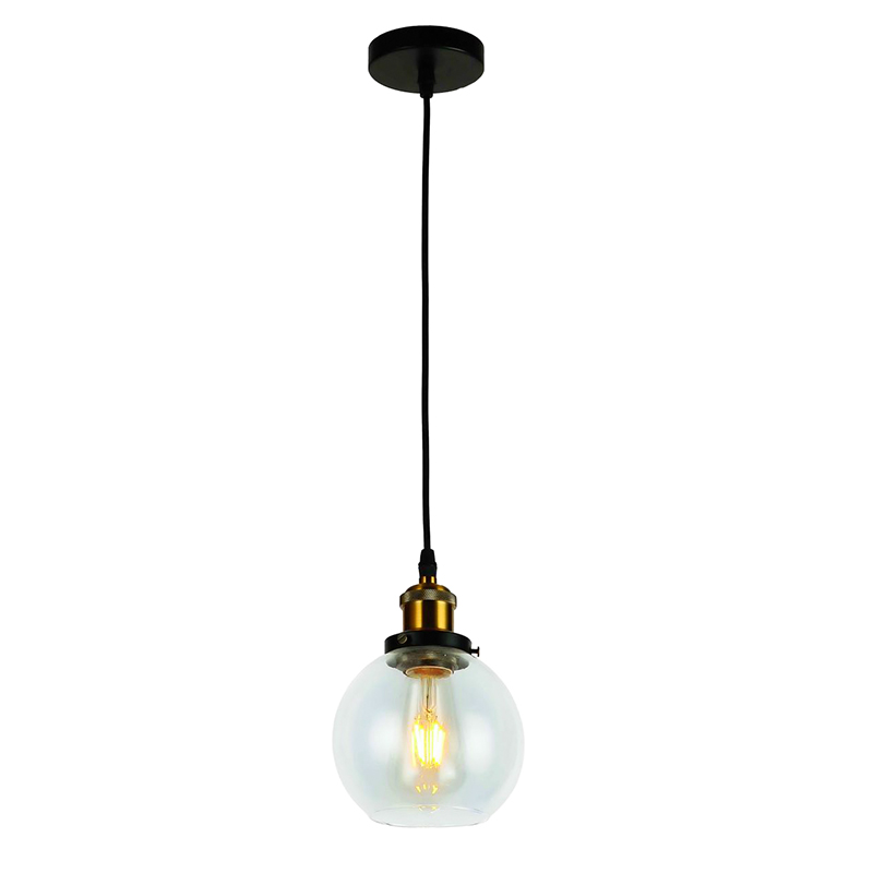 

Люстра подвесная Light House LS-17148-1 CL черный + прозрачный