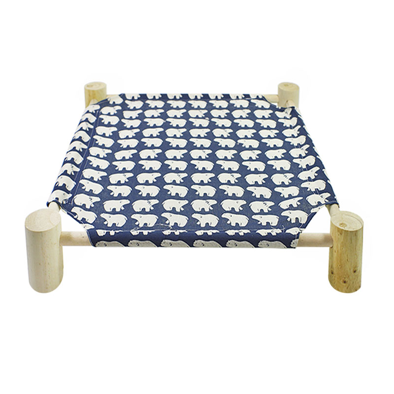 

Лежак Taotaopets 501107 Белый Мишка для кошек деревянный каркас спальное место животным 53,5*48,5*13cm