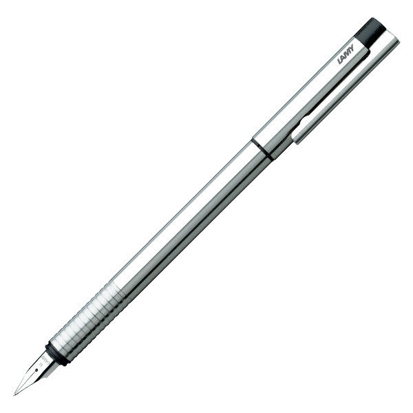 

Стальная перьевая ручка Lamy Logo Fountain Pen полированная сталь, среднее (medium, M)