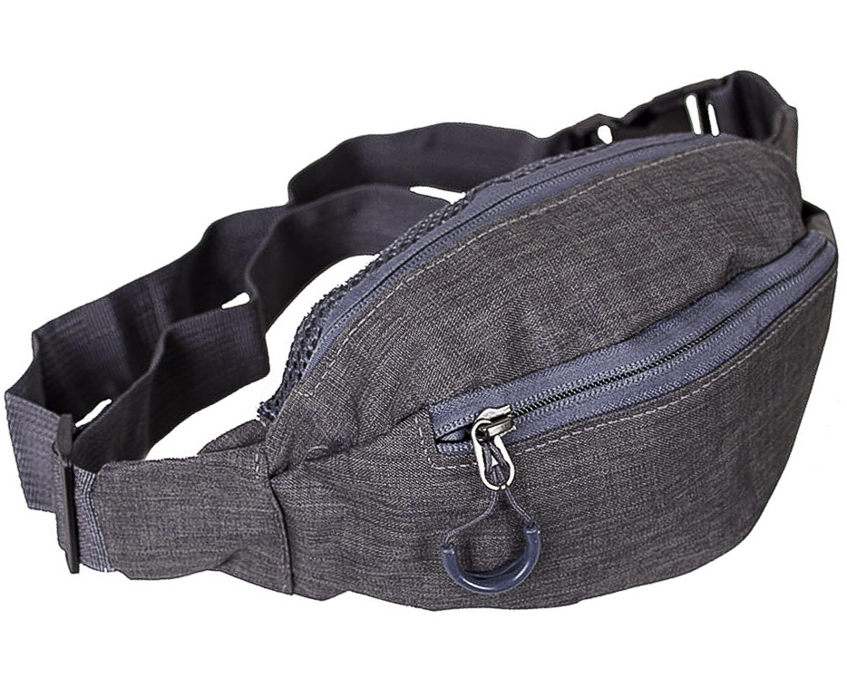 

Сумка на пояс (бананка) BANANKA NVY302-23SGRAY Серая