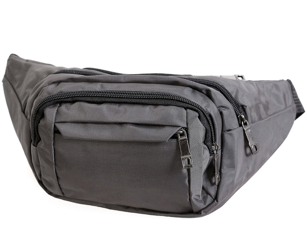 

Сумка на пояс (бананка) BANANKA NVQ003-8DarkGrey Серая
