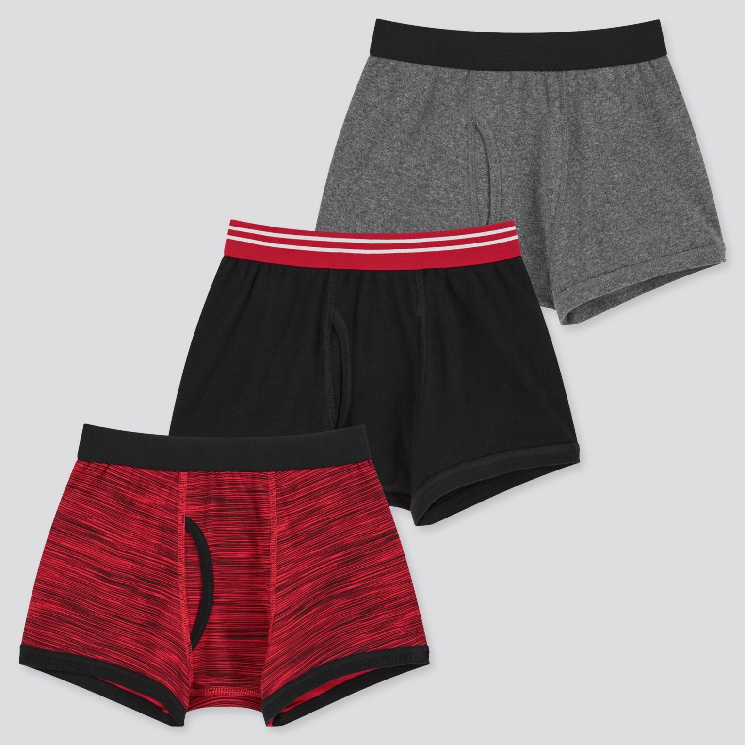 

Боксеры Uniqlo упаковка 3шт 5-6 лет рост 110-116 мультицвет красный (429325)