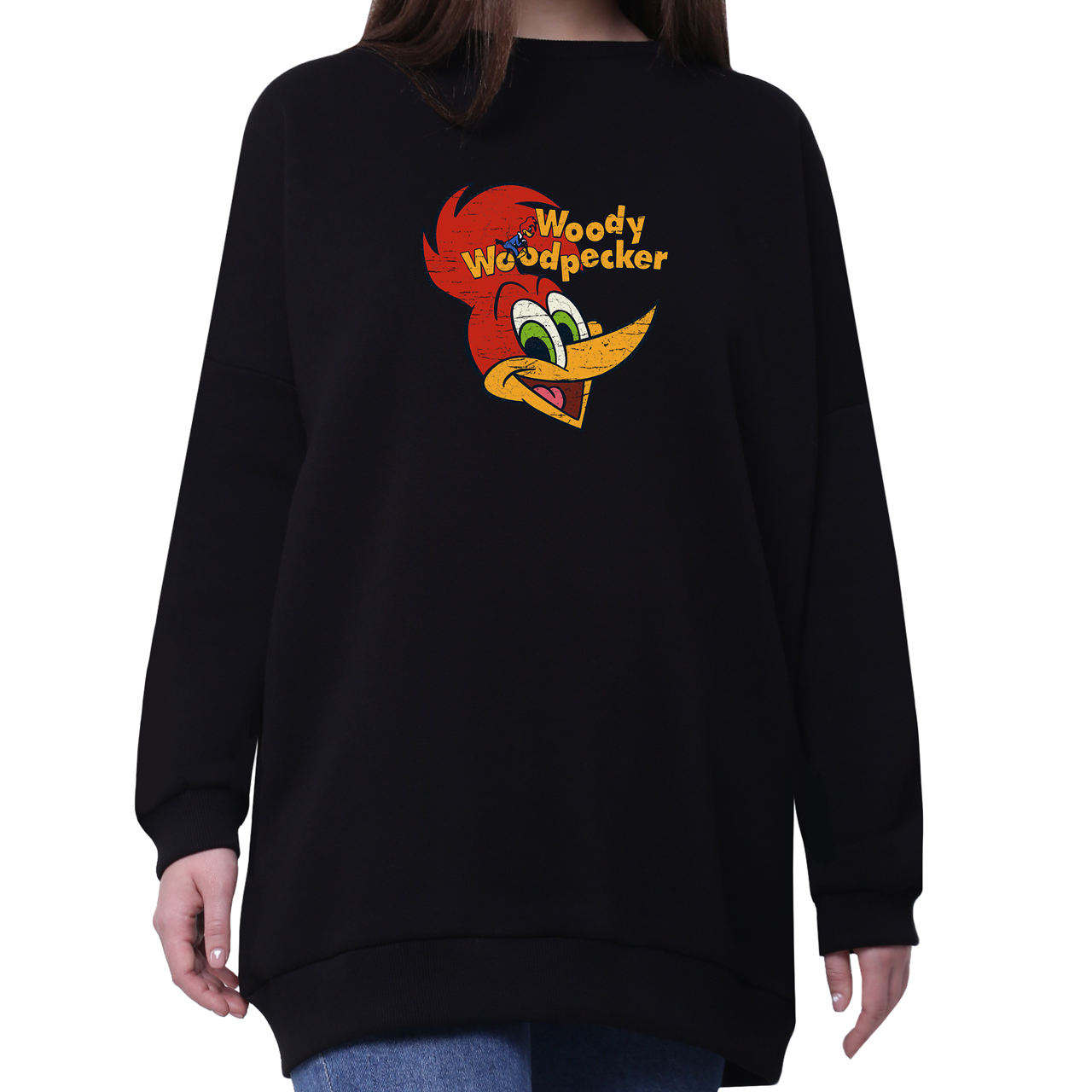 

Свитшот женский удлиненный Дятел Вуди Вудпекер (Woody Woodpecker) (35963-2871-3) Черный, Свитшот женский удлиненный Дятел Вуди Вудпекер (Woody Woodpecker) (35963-2871-3) Черный L