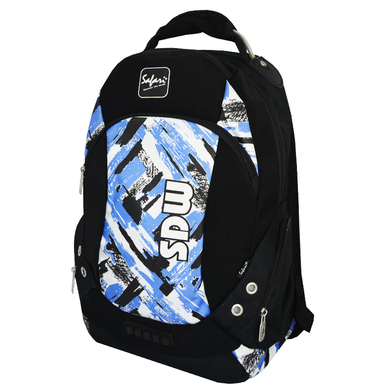 

Ранець SAF /9255/ чорн.-син.-біарк., h=42см