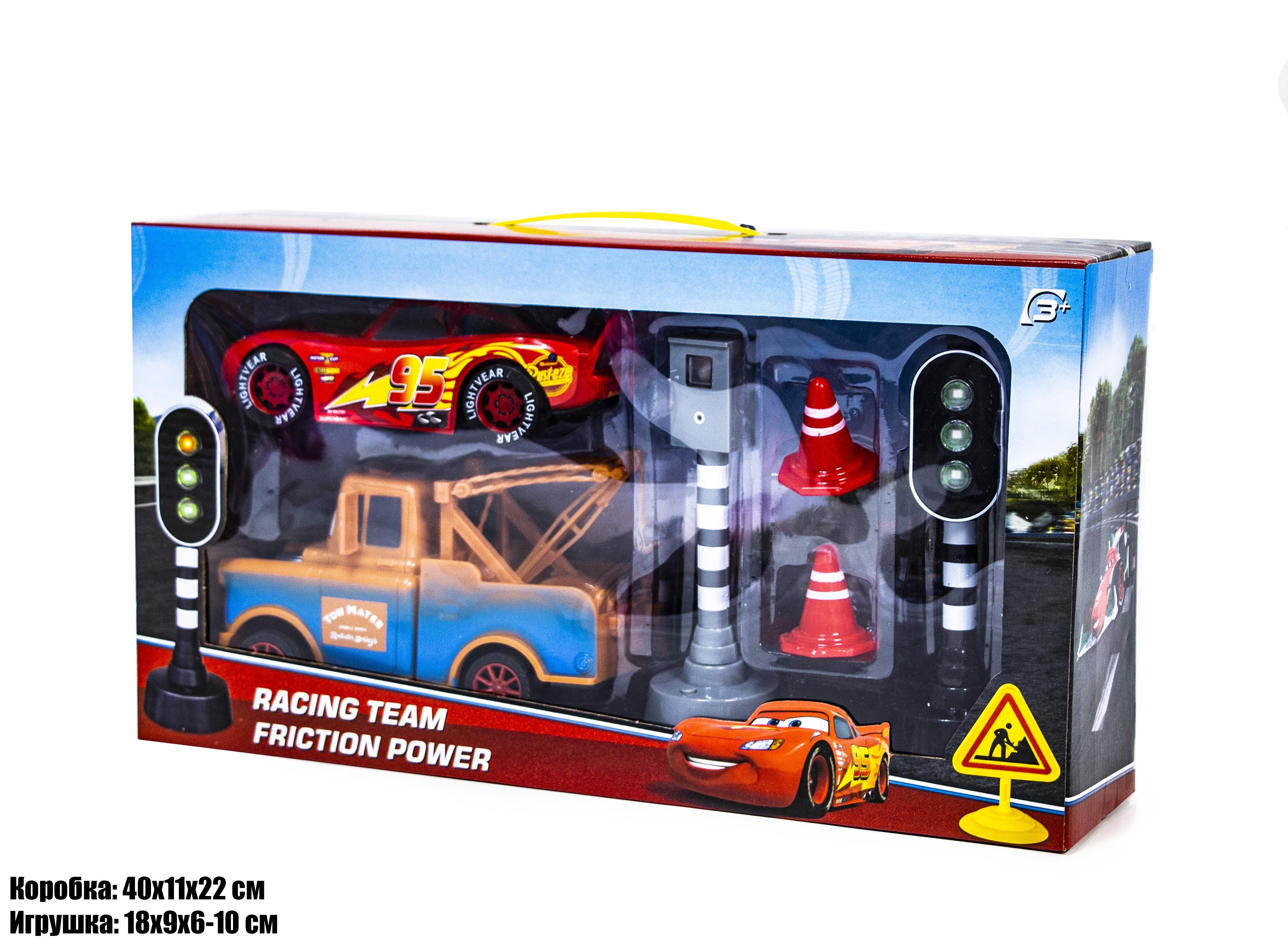 

Игровой набор Тачки 2в1 + дорожные знаки А092