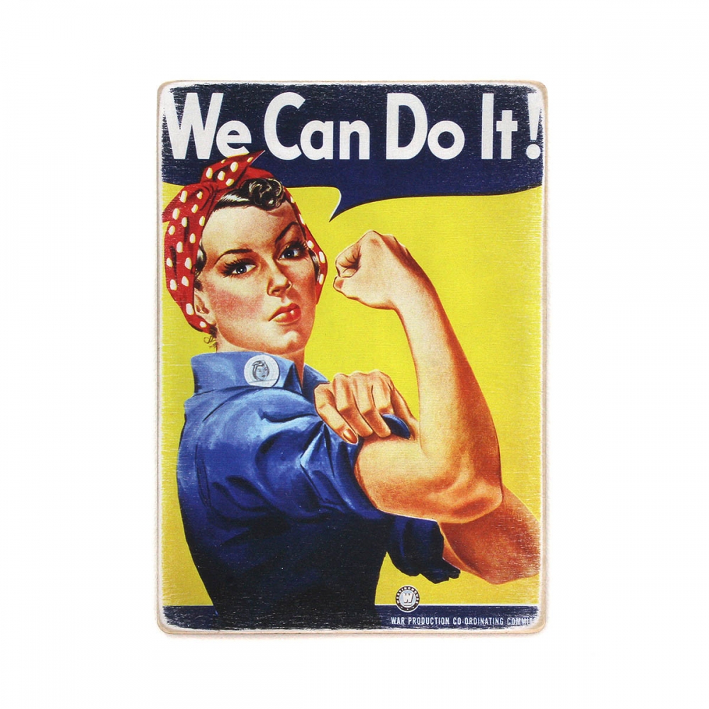 

Деревянный постер Юмор и цитаты We can do it! А1