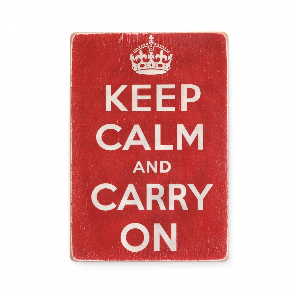 

Деревянный постер Юмор и цитаты Keep calm and carry on А1