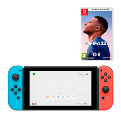 

Набор Консоль Nintendo Switch HAC-001(-01) Blue Red 32GB Новый + Игра FIFA 22 Legacy Edition Русская Озвучка Nintendo Switch Новый